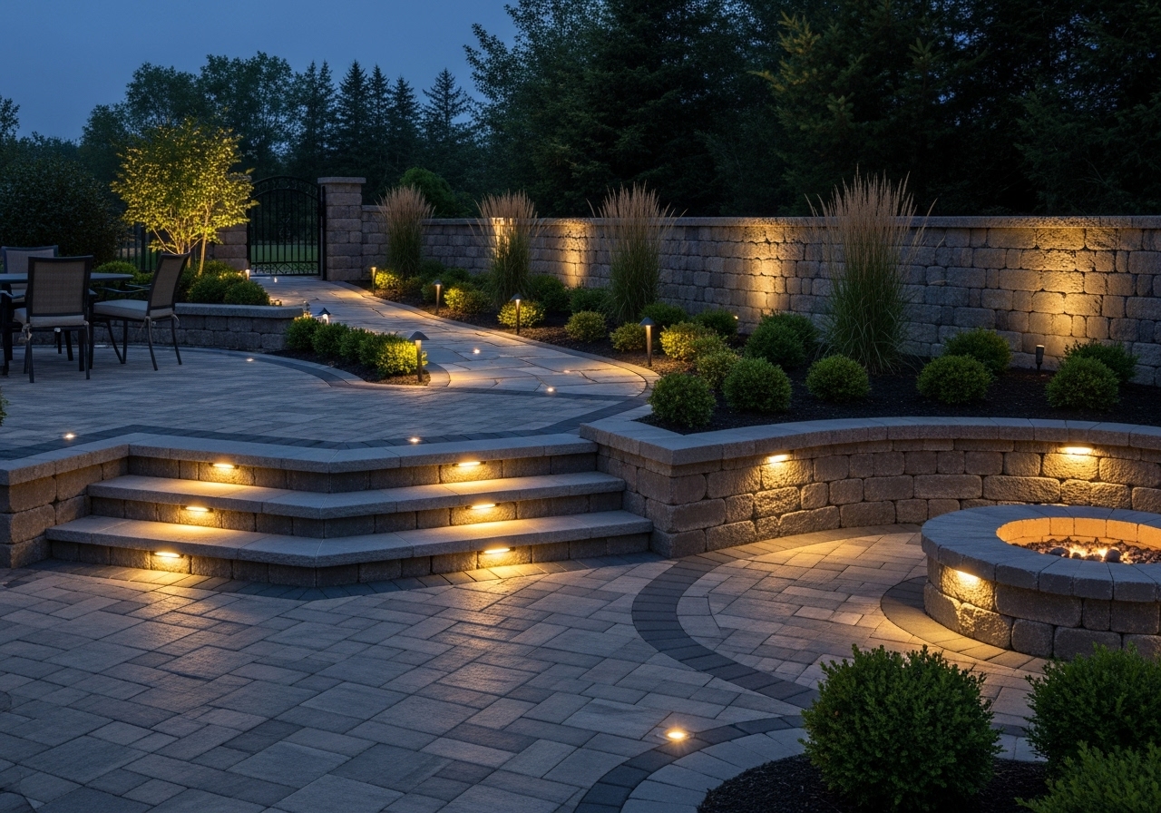 retaining walls with drainage system